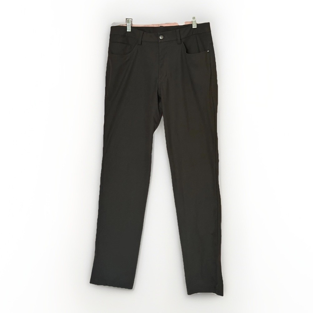Lululemon ABC Pants Mens 33x33 Gray Stretch Performance Tech Chino Casual